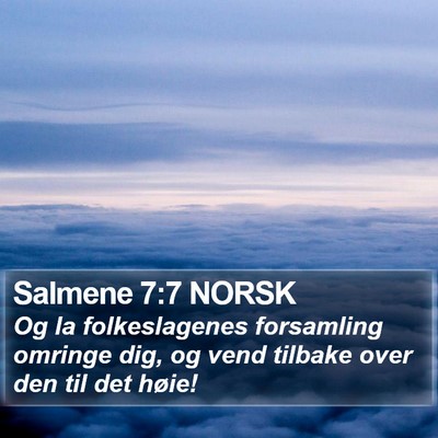Salmene 7:7 NORSK Bible Verse Image