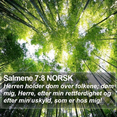 Salmene 7:8 NORSK Bible Verse Image