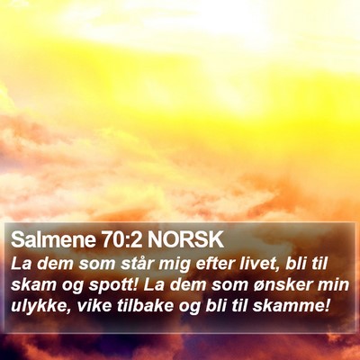 Salmene 70:2 NORSK Bible Verse Image
