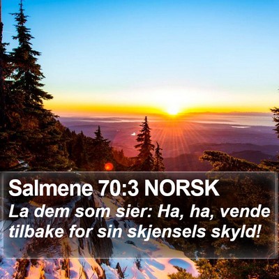 Salmene 70:3 NORSK Bible Verse Image