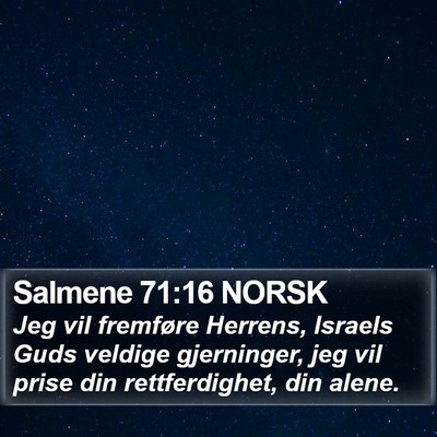 Salmene 71:16 NORSK Bible Verse Image