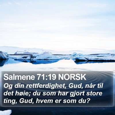 Salmene 71:19 NORSK Bible Verse Image
