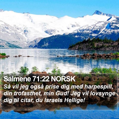 Salmene 71:22 NORSK Bible Verse Image