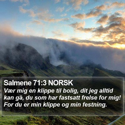 Salmene 71:3 NORSK Bible Verse Image