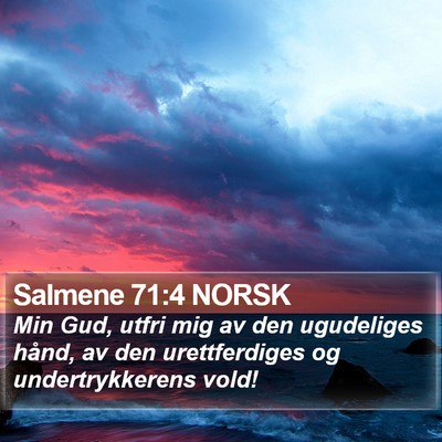Salmene 71:4 NORSK Bible Verse Image