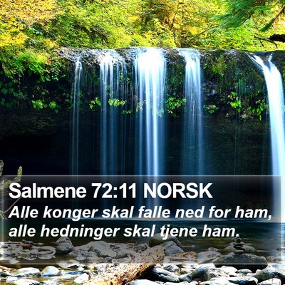 Salmene 72:11 NORSK Bible Verse Image