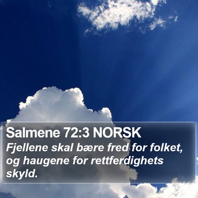 Salmene 72:3 NORSK Bible Verse Image
