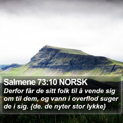 Salmene 73:10 NORSK Bible Verse Image