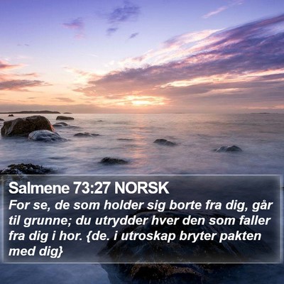 Salmene 73:27 NORSK Bible Verse Image