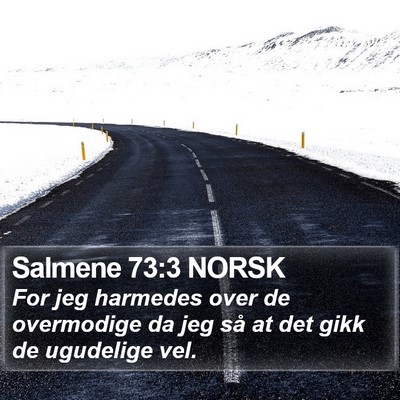 Salmene 73:3 NORSK Bible Verse Image