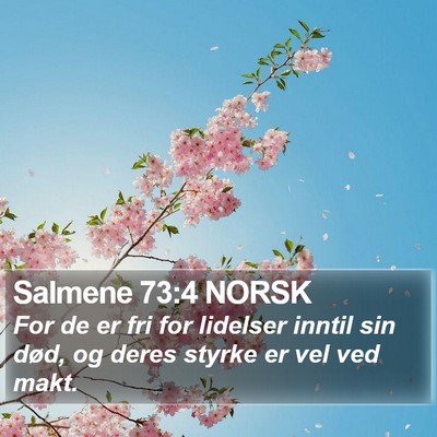 Salmene 73:4 NORSK Bible Verse Image