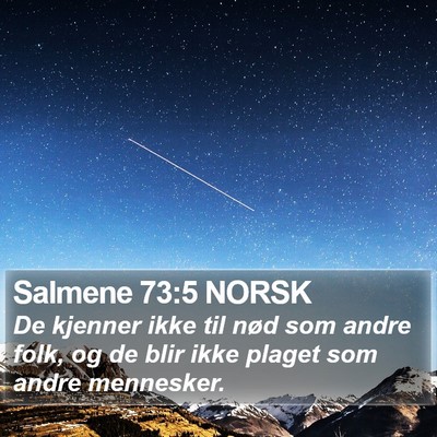 Salmene 73:5 NORSK Bible Verse Image
