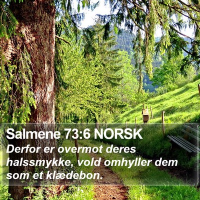 Salmene 73:6 NORSK Bible Verse Image