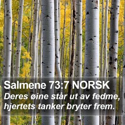 Salmene 73:7 NORSK Bible Verse Image