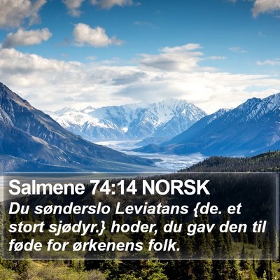 Salmene 74:14 NORSK Bible Verse Image
