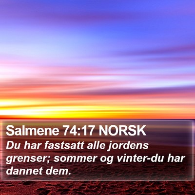Salmene 74:17 NORSK Bible Verse Image