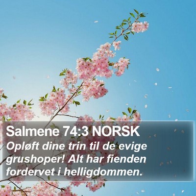 Salmene 74:3 NORSK Bible Verse Image