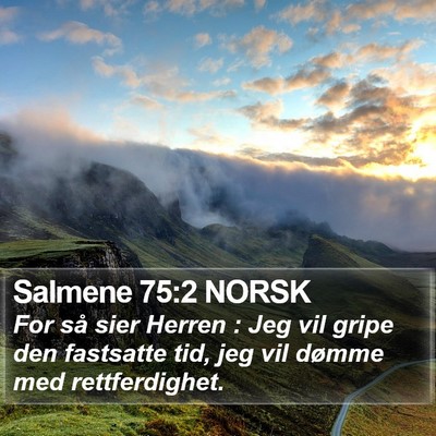 Salmene 75:2 NORSK Bible Verse Image