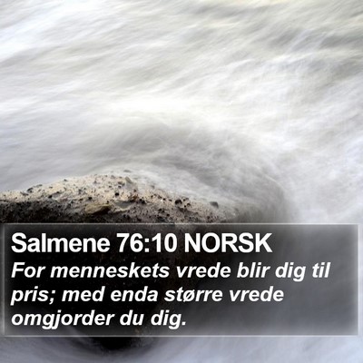Salmene 76:10 NORSK Bible Verse Image