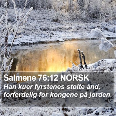 Salmene 76:12 NORSK Bible Verse Image