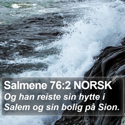 Salmene 76:2 NORSK Bible Verse Image