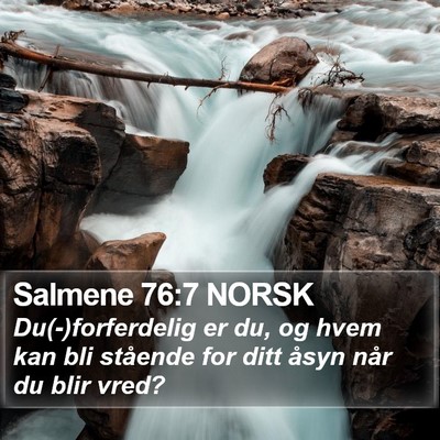 Salmene 76:7 NORSK Bible Verse Image