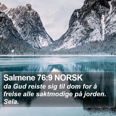 Salmene 76:9 NORSK Bible Verse Image