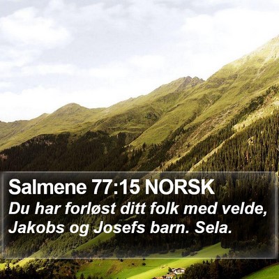 Salmene 77:15 NORSK Bible Verse Image