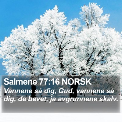 Salmene 77:16 NORSK Bible Verse Image