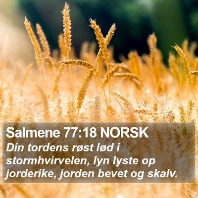 Salmene 77:18 NORSK Bible Verse Image