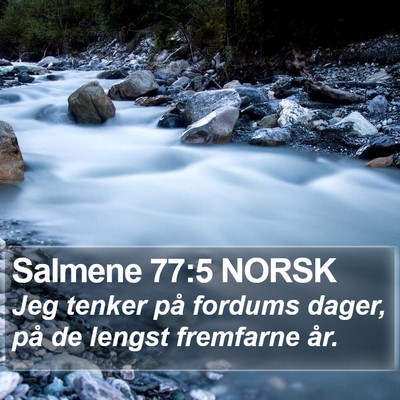 Salmene 77:5 NORSK Bible Verse Image