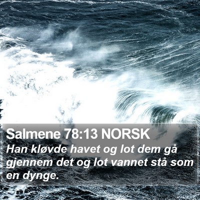 Salmene 78:13 NORSK Bible Verse Image