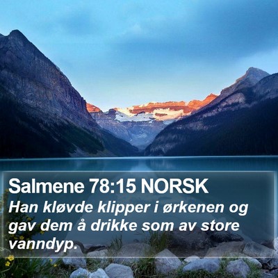 Salmene 78:15 NORSK Bible Verse Image