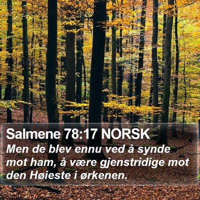 Salmene 78:17 NORSK Bible Verse Image
