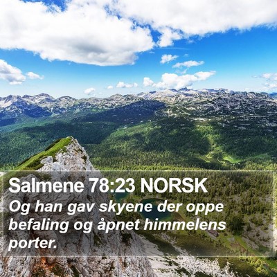 Salmene 78:23 NORSK Bible Verse Image