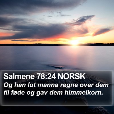 Salmene 78:24 NORSK Bible Verse Image