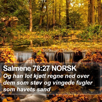 Salmene 78:27 NORSK Bible Verse Image