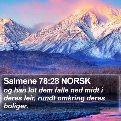 Salmene 78:28 NORSK Bible Verse Image