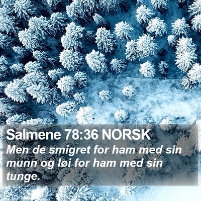 Salmene 78:36 NORSK Bible Verse Image