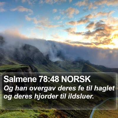 Salmene 78:48 NORSK Bible Verse Image
