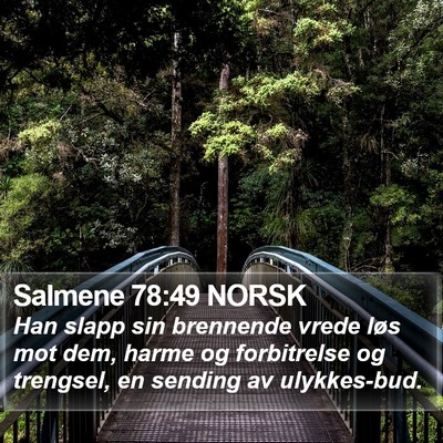 Salmene 78:49 NORSK Bible Verse Image