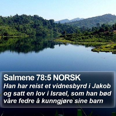 Salmene 78:5 NORSK Bible Verse Image