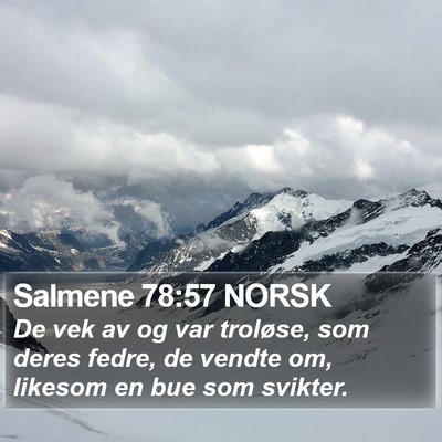 Salmene 78:57 NORSK Bible Verse Image