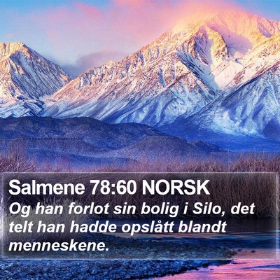 Salmene 78:60 NORSK Bible Verse Image