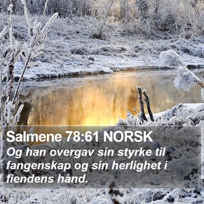 Salmene 78:61 NORSK Bible Verse Image