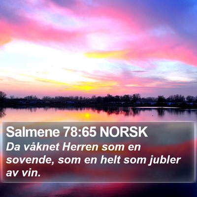 Salmene 78:65 NORSK Bible Verse Image