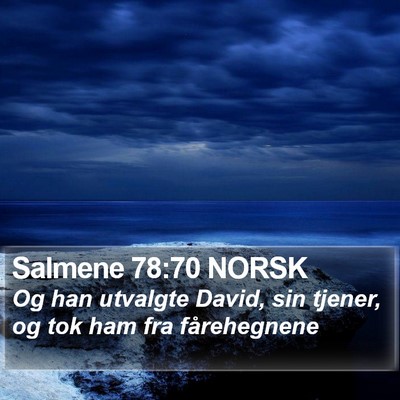 Salmene 78:70 NORSK Bible Verse Image