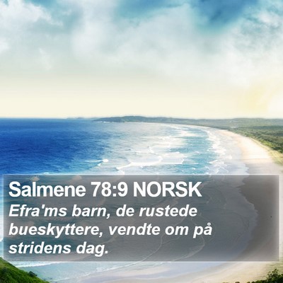 Salmene 78:9 NORSK Bible Verse Image