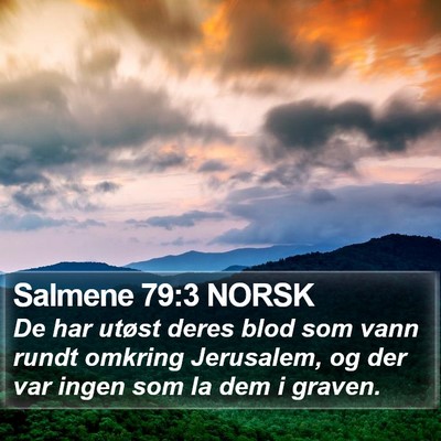 Salmene 79:3 NORSK Bible Verse Image