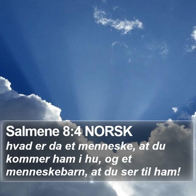 Salmene 8:4 NORSK Bible Verse Image